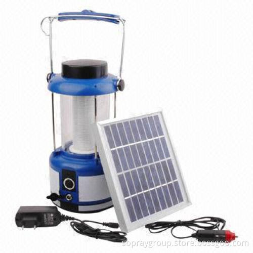 Built-in High-capacity Lantern, Luminous Button for Easy Setting with 2.5W Solar Poly Panel